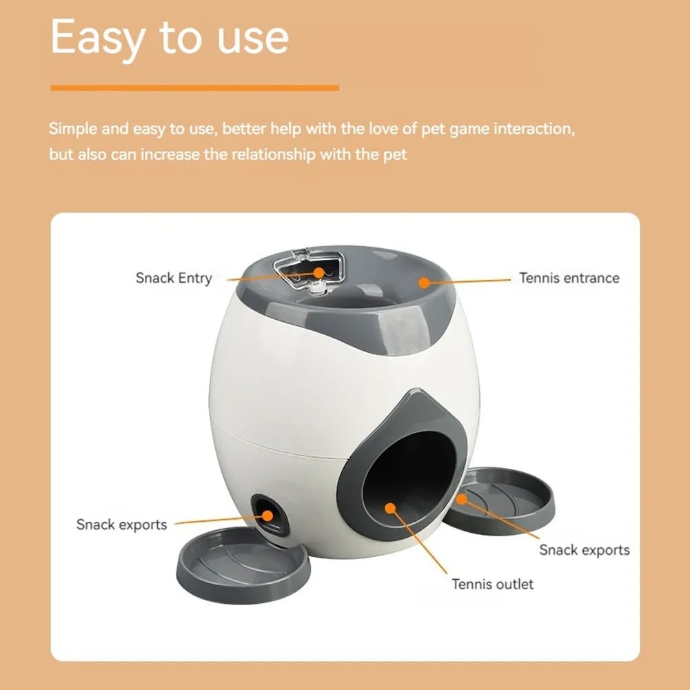 Lançador automático de bolas para cães, lento para cães de pequeno e médio porte.