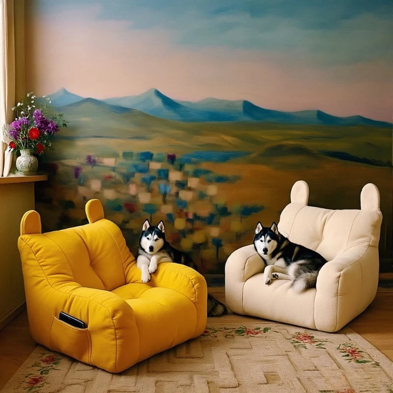 Sofá-cama para gatos com design de desenho animado