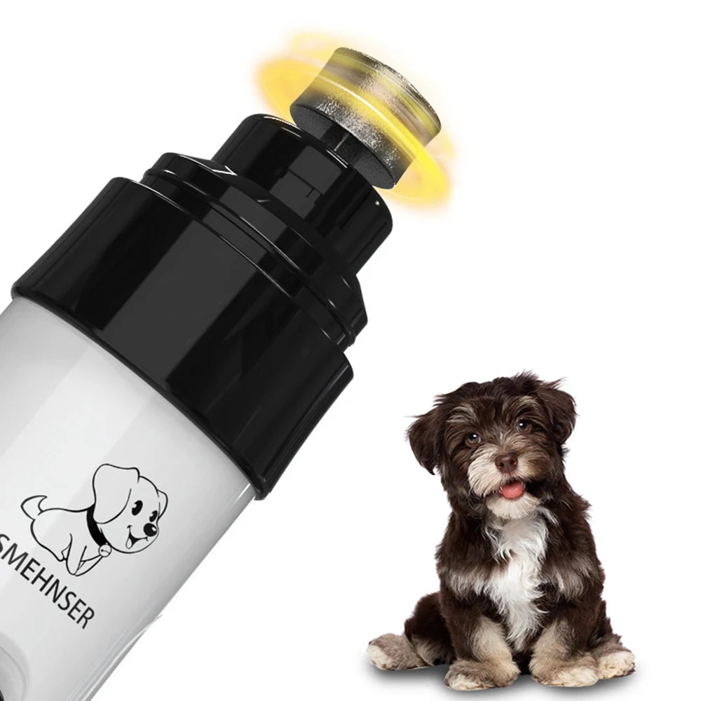 Aparador de unhas elétrico para cães e gatos, ferramenta profissional para cuidados com animais de estimação, com cabeça de substituição de broca de diamante.