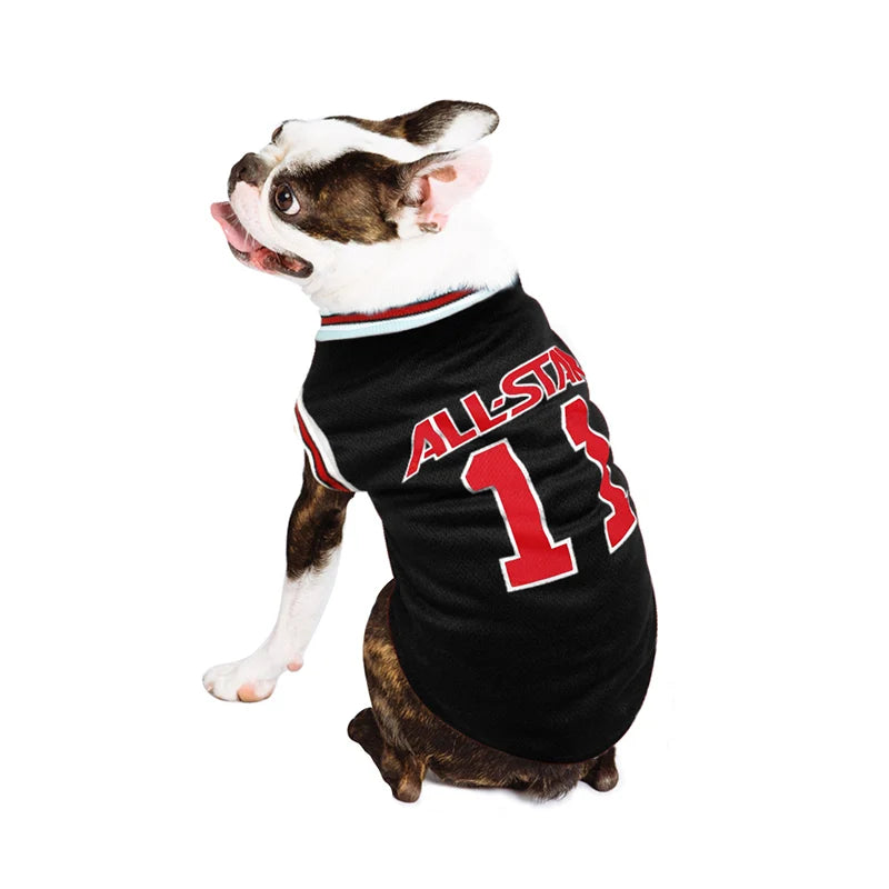 Roupa de Verão para Cão - T-Shirt Desportiva Respirável em Malha para Cães Pequenos e Grandes