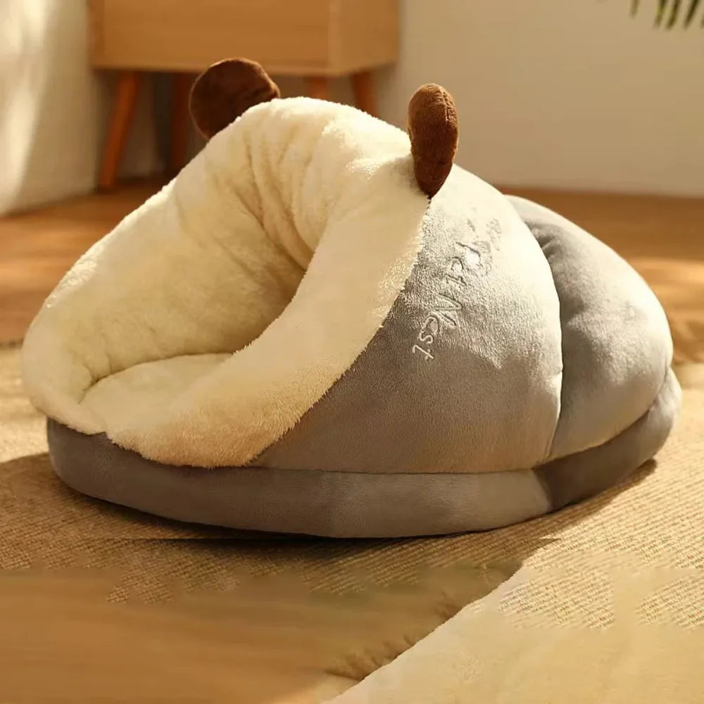 Cama Quentinha para Cães e Gatos - Lavável e Dobrável