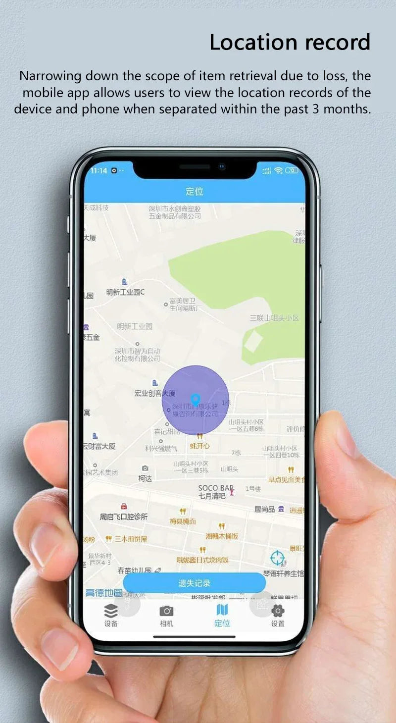 Mini rastreador GPS Xiaomi Bluetooth 5.0, dispositivo anti-perda para animais de estimação, crianças, bolsas e carteiras, rastreador compatível com Android e iOS