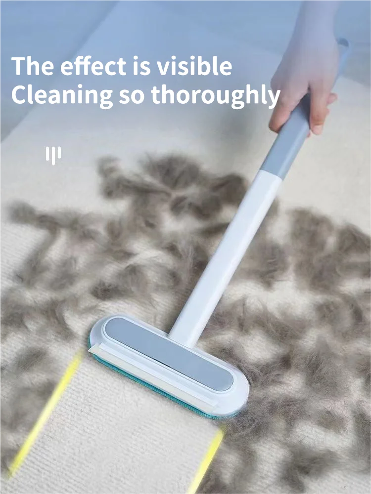 Kit de Remoção Pelos com Luvas Antiestáticas Reutilizáveis e Dupla Face para Limpeza de Pelos de Cães e Gatos em Tapetes e Sofás