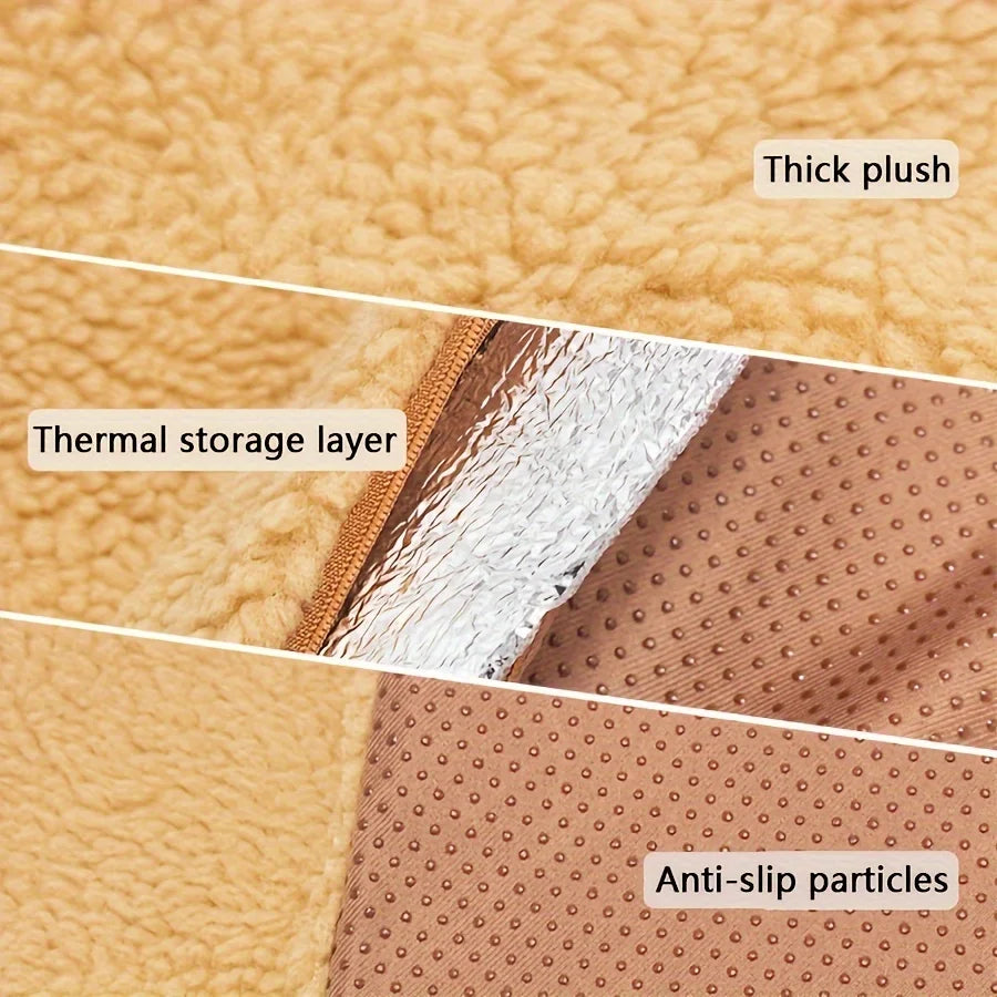 Tapete Térmico Autoaquecido para Cães e Gatos - Sem Eletricidade, Antiderrapante, Manta Térmica de Inverno