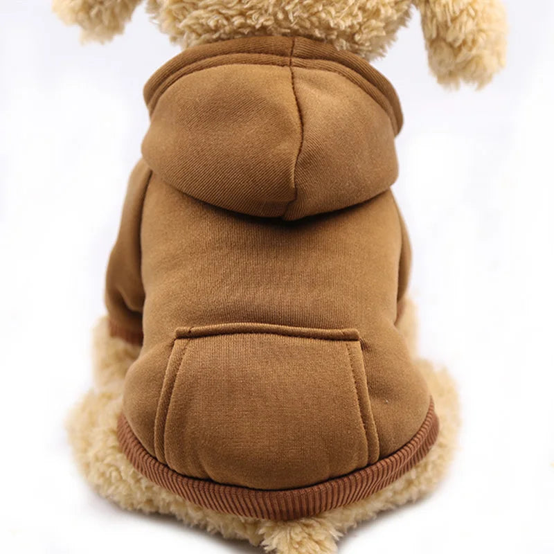 Roupas para cães de pequeno porte, roupas quentes para cães, casaco para filhotes, roupas para cães de grande porte, moletons com capuz para Chihuahua 45