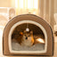 Casinha de cachorro quentinha para o inverno, tapete ninho, tenda para sono profundo, casinha para gatos