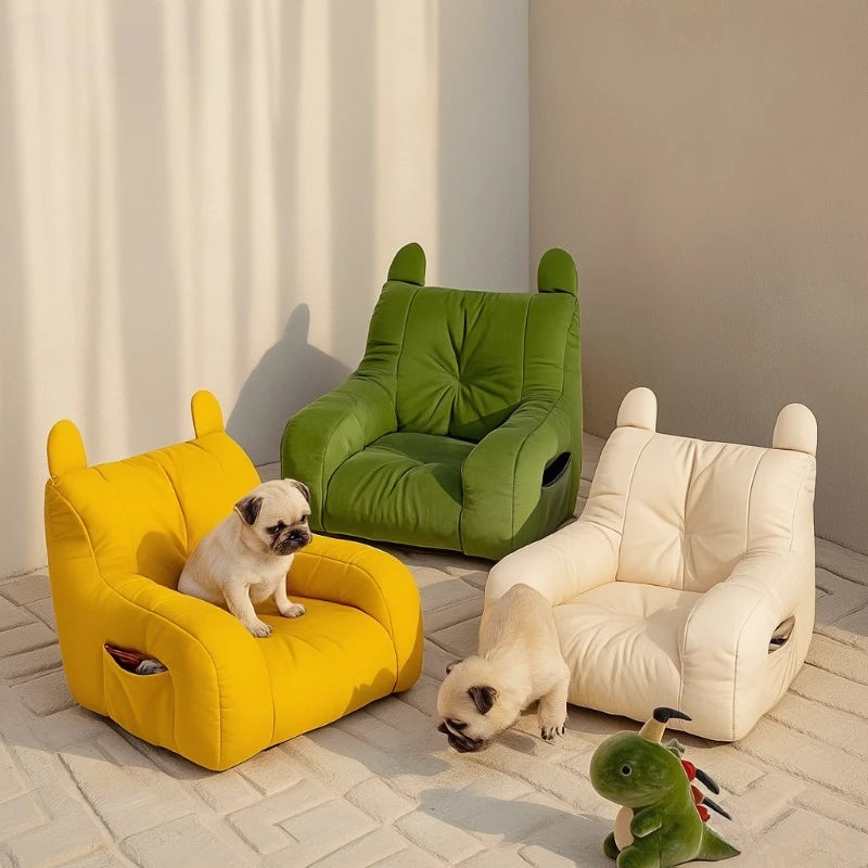 Sofá-cama para gatos com design de desenho animado