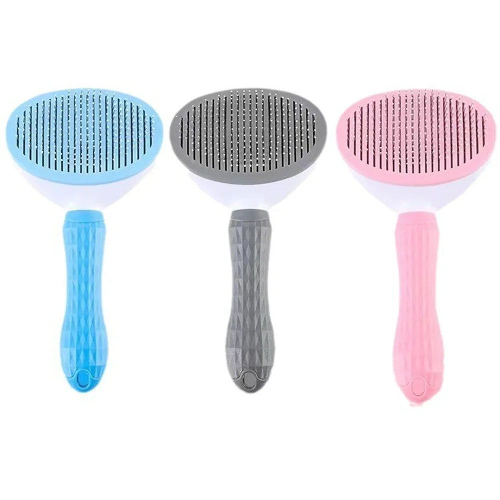 Pente autolimpante para remoção de pelos, escova removedora de pelos para gatos, pentes para cães.