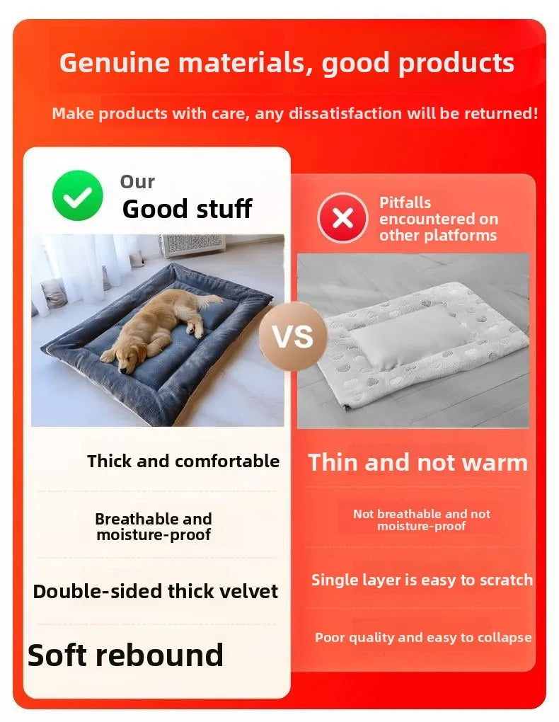 Tapete grande para dormir para cães, ideal para o inverno, mantém o corpo aquecido, dupla face, perfeito para Golden Retrievers e alivia o stress