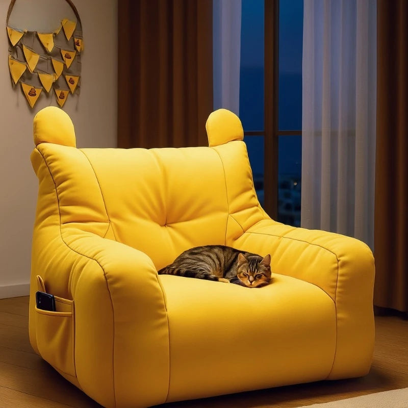 Sofá-cama para gatos com design de desenho animado