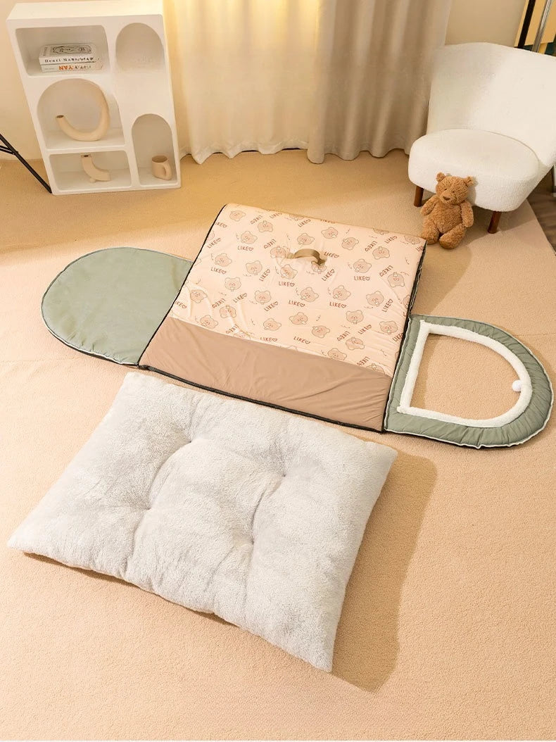 Casinha de cachorro quentinha para o inverno, tapete ninho, tenda para sono profundo, casinha para gatos