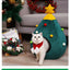 Ninho de Natal para Gato/Cachorro, Quentinho e Confortável, de Pelúcia, em Formato de Toca, Árvore, Desmontável e Lavável