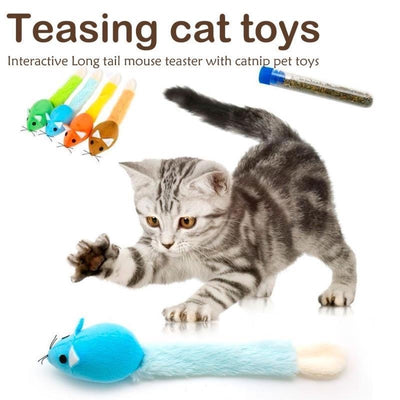Brinquedos de provocação para gatos e ratos de cauda longa, brinquedos engraçados para animais de estimação, brinquedos para gatos, treinamento de ratos, brinquedos engraçados para brincar, produtos interativos para animais de estimação