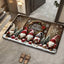 Tapete de porta com tema natalino, antiderrapante, ideal para decoração de festas e decoração de Natal. Perfeito para sala de estar, quarto e cozinha.