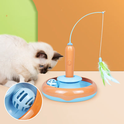 Brinquedo plataforma giratória para gatos, suprimentos para animais de estimação.
