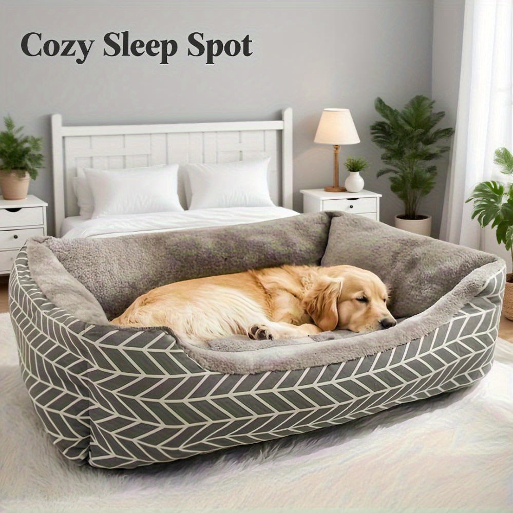 Cama Ortopédica para Cão com Capa Lavável Removível