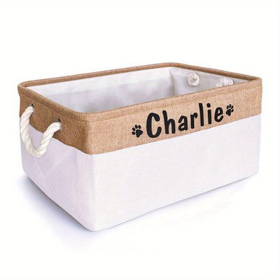Caixa de armazenamento personalizada para animais de estimação - Organizador de brinquedos de cães
