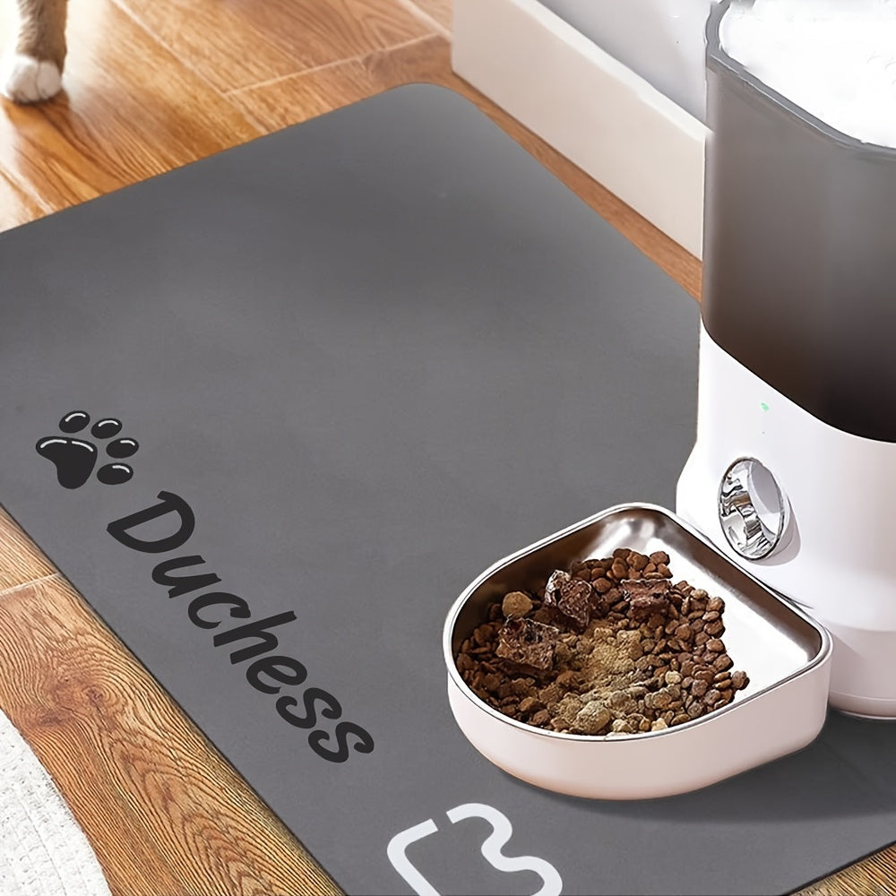 Tapete de alimentação personalizado para animais de estimação, tapete de alimentação super absorvente para cães e gatos