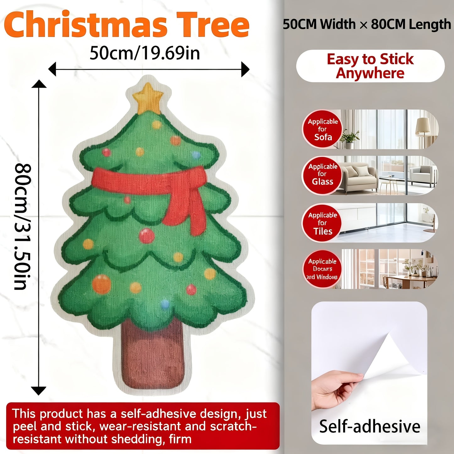 Arranhador para gatos em formato de árvore de Natal, feito com material espesso, durável e que não solta pelos.