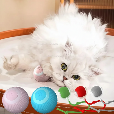 Bola Inteligente Interativa para Gatos - Brinquedo Automático Eletrónico