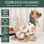 Pijamas para cachorro, primavera verão, roupas para cães pequenos, menina e menino, cachorro, gato, pijama para animais de estimação, macaco marrom