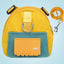 Bolsa de armazenamento para lanches de animais de estimação, mochila multifuncional de grande capacidade para cães, mochila ajustável com arnês, adequada para viagens e caminhadas com animais de estimação