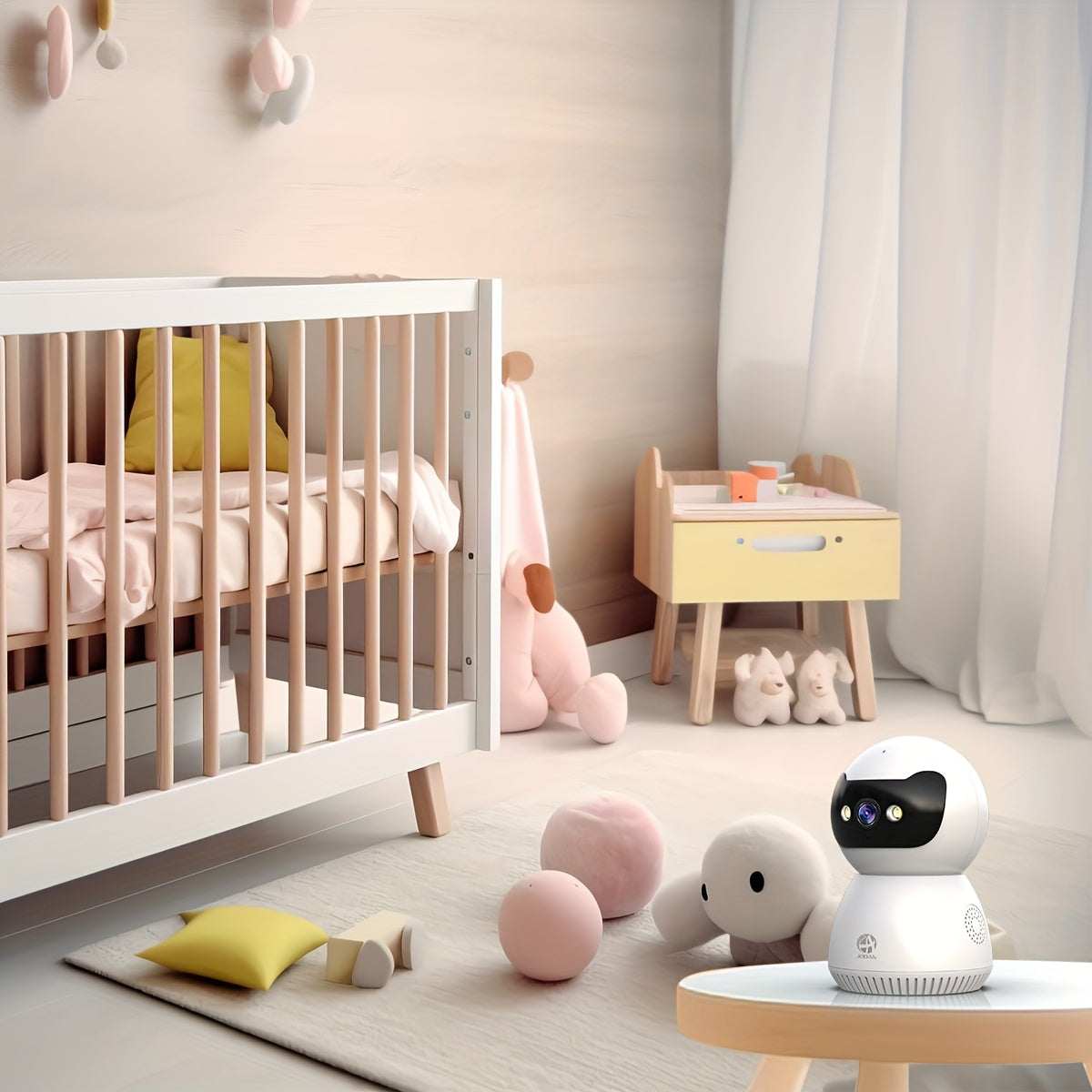 Câmera de segurança inteligente JOOAN 1080P HD com comunicação bidirecional e visão noturna