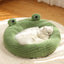 Ninho de peluche quente para cães e gatos, série Little Frog, outono e inverno, casa para animais de estimação, pacote completo, ninho para cães e gatos pequenos até 5 kg