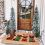 Tapete de Natal para Porta com Design de Dachshund, Chapéu e Suéter