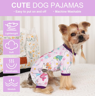 Pijamas  primavera verão, roupas para cães pequenos, menina e menino, roupas macias e elásticas para filhotes de chihuahua yorkshire, , gato,.