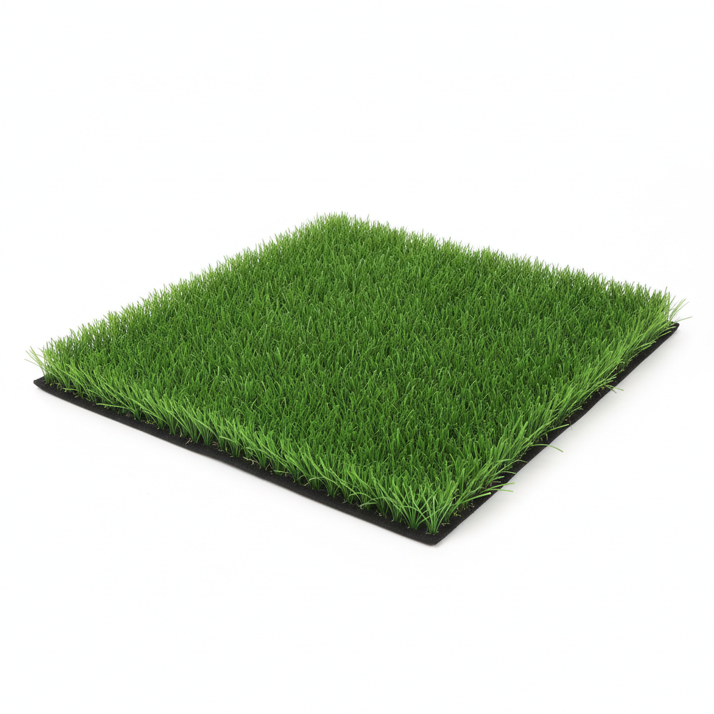 Tapete de grama artificial verde para cães - vista superior